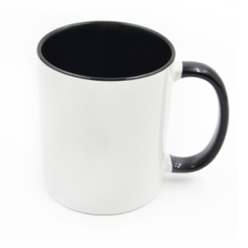 Keramiktasse 'Two Tones' für Sublimation Rim & Handle